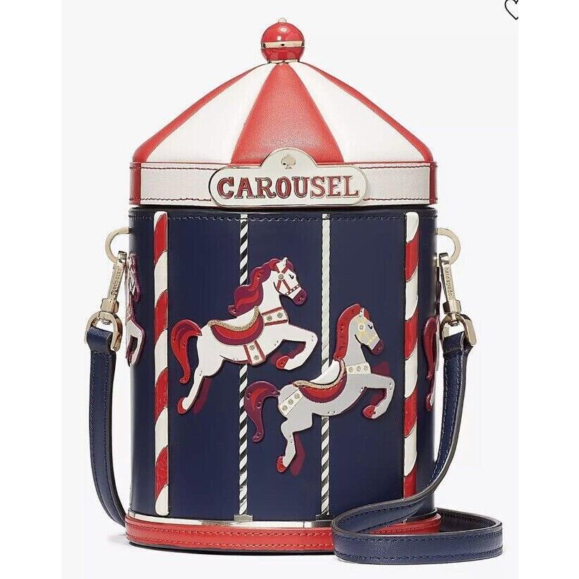 Kate Spade Winter Wonders Horse Carousel 3D Crossbody Bag Novelty Collector