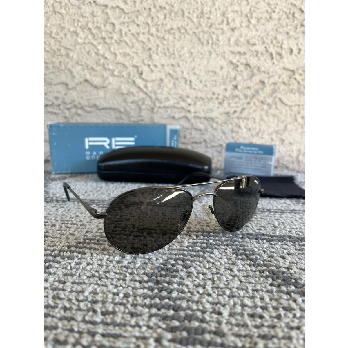 Randolph Engineering Sunglasses CC4R411 Crew Chief 54MM Gun Metal Spr Hinge