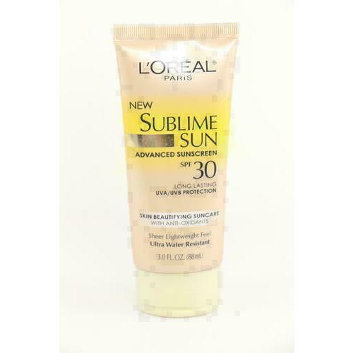 2 Pack Loreal Sublime Sun Advanced Sunscreen Spf 30 Lotion 3 oz U13B