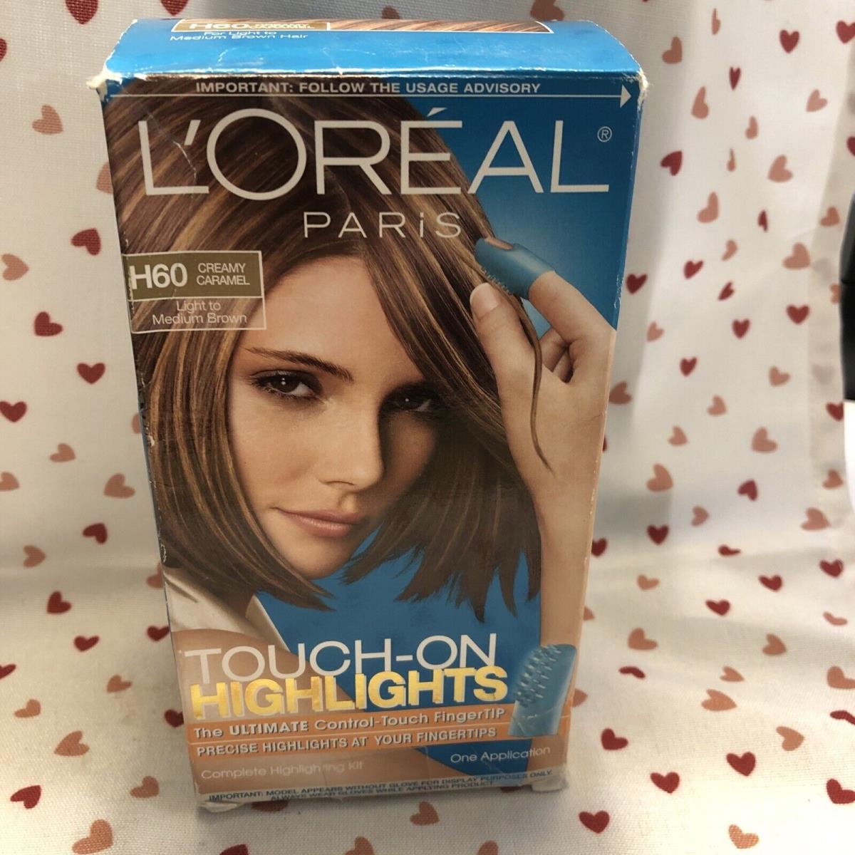 Loreal Touch On Highlights H60 Creamy Caramel Light To Medium Brown Damage Box