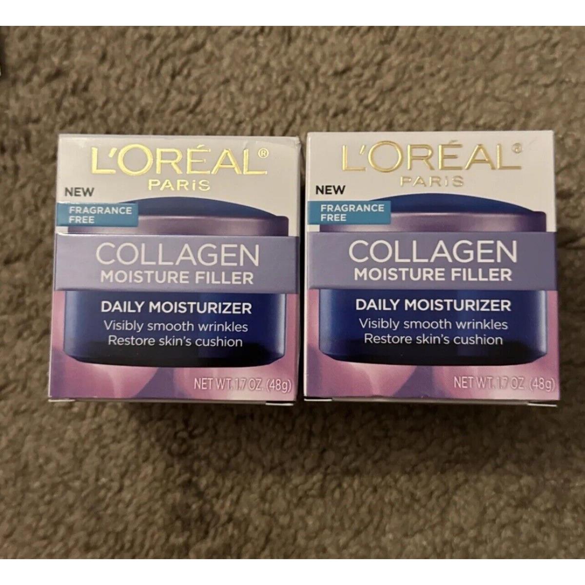 6 Pack Loreal Collagen Moisture Filler Daily Moisturizer 1.7 Fl OZ