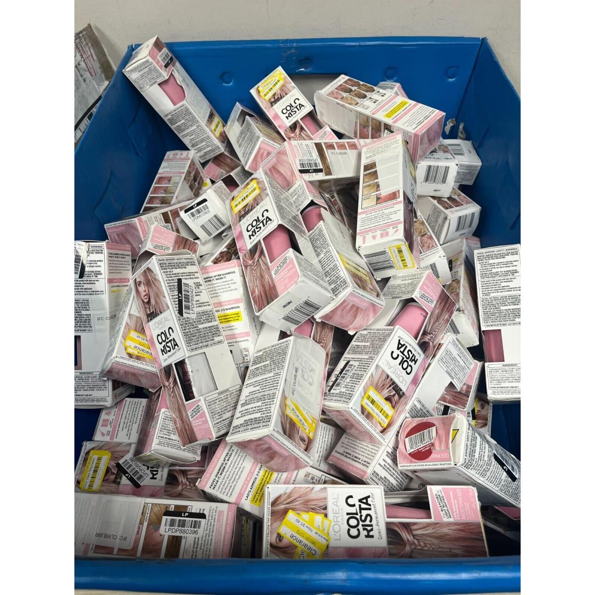 Lot of 75 Loreal Paris Colorista Semi Permanent Hair Color 300 Soft Pink