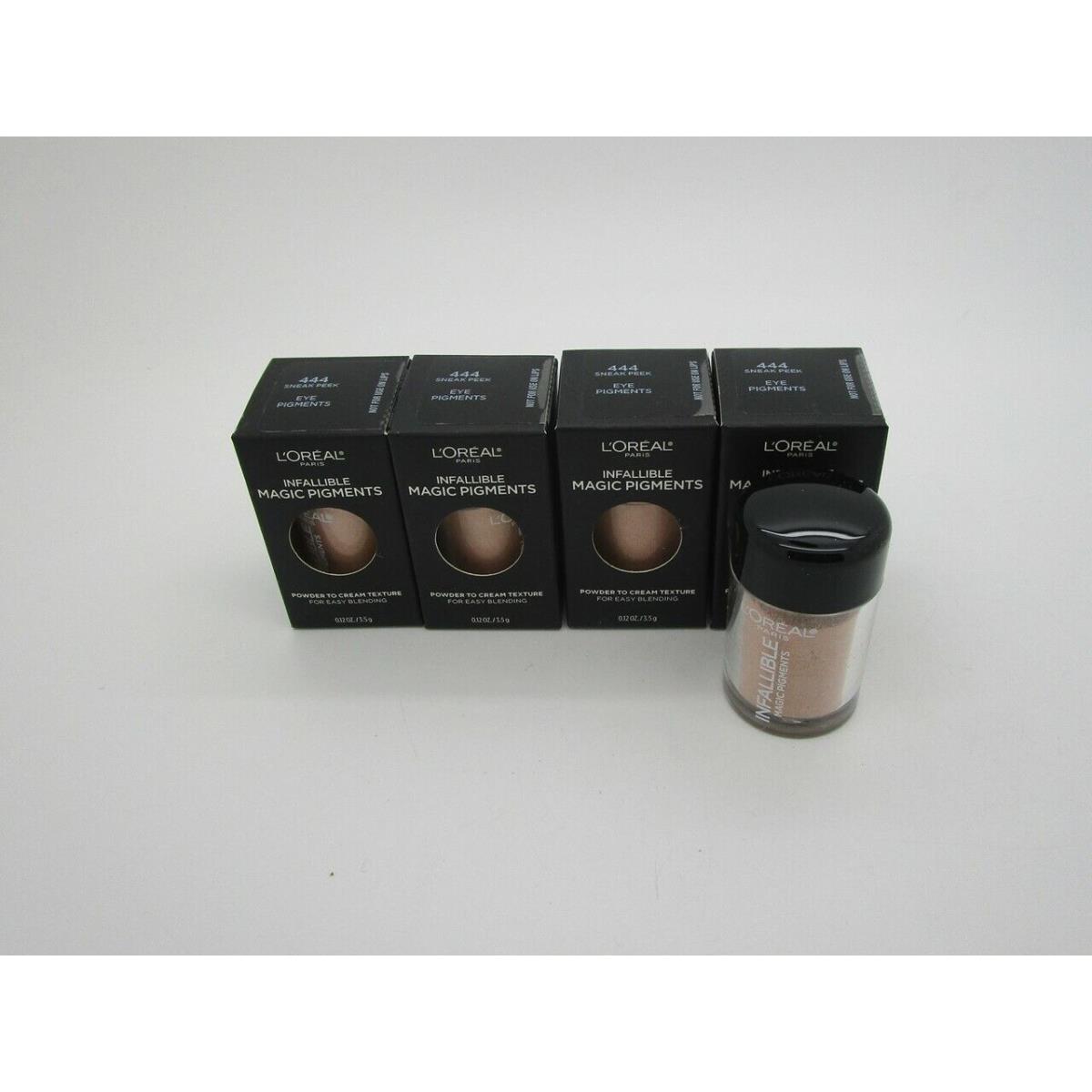 L`oreal Powder to Cream Texture Eye Pigments - 444 Sneak Peek - Lot of 4