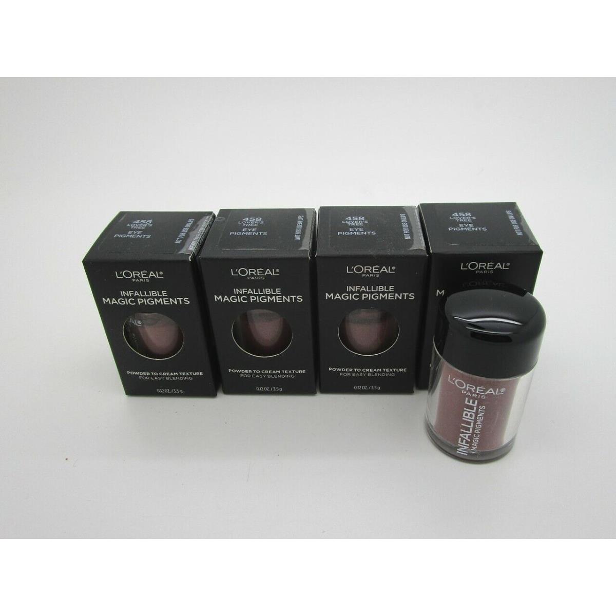 L`oreal Powder to Cream Texture Eye Pigments - 458 Lover`s Tree - Lot of 4