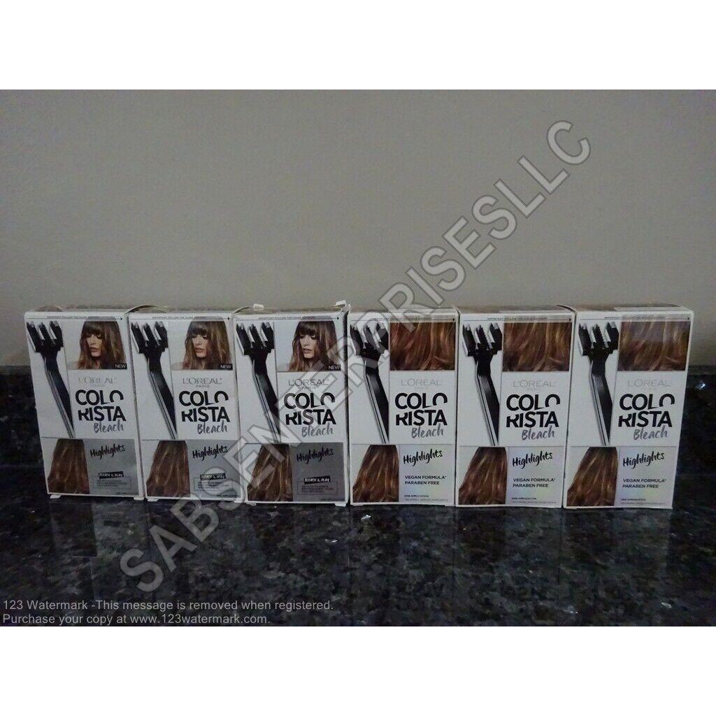 6 L`oreal Paris Colorista Bleach Highlights Permanent Hair Color Hair Dye