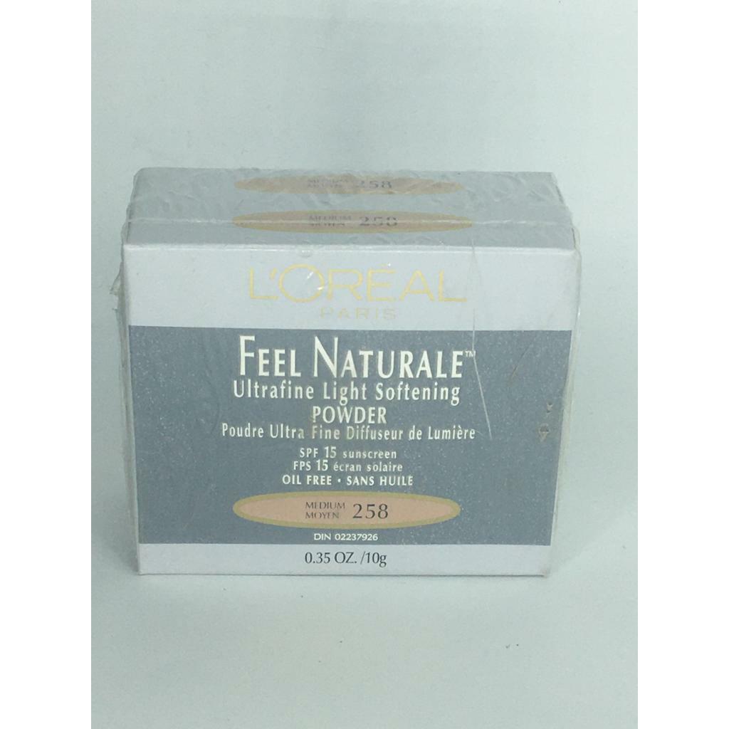 Lot of Two L`oreal Feel Naturale Ultrafine Light Softening Powder- Medium 258