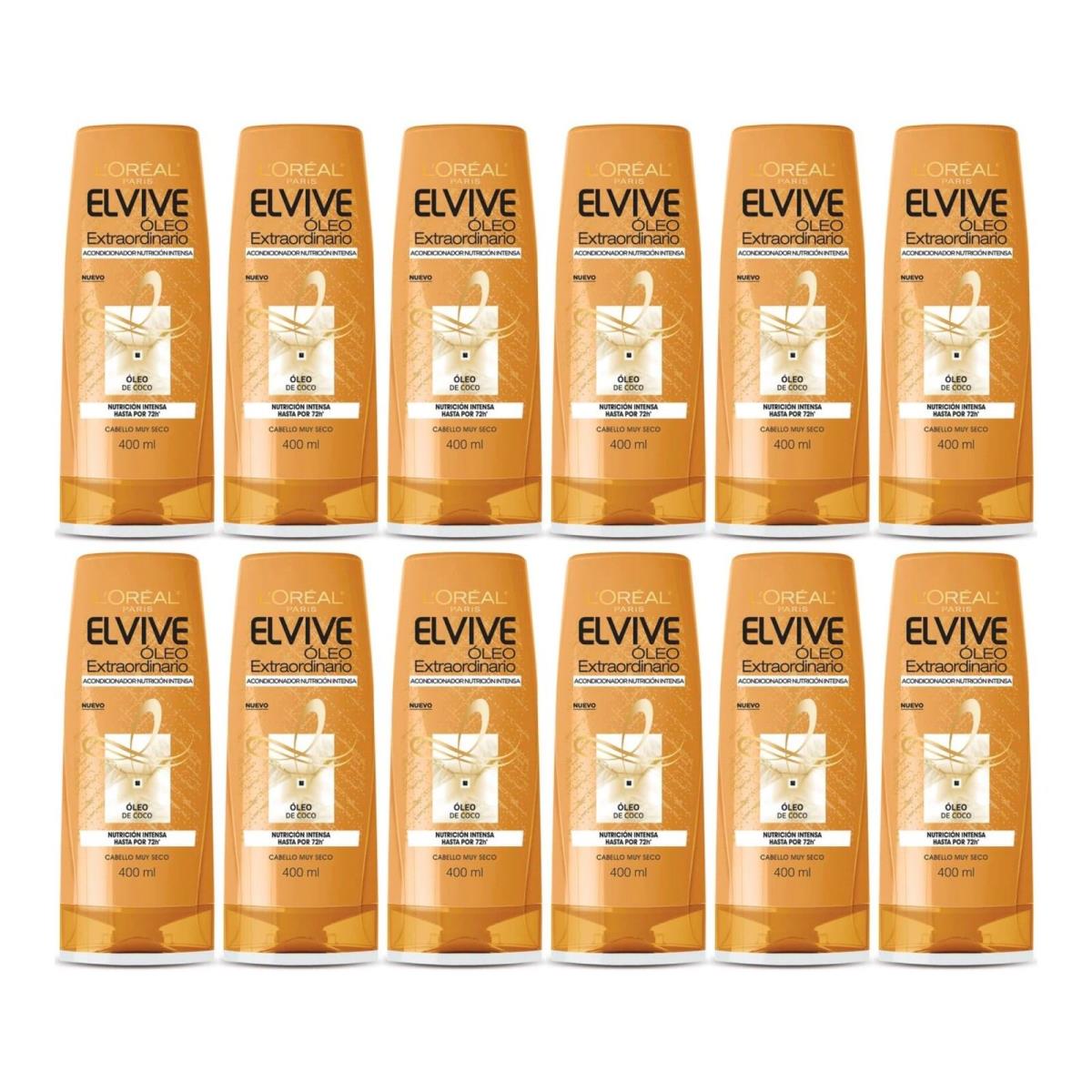 L`oréal L`or al Paris Elvive Oleo Extraordinario Acondicionador 13.5oz Pack of 12