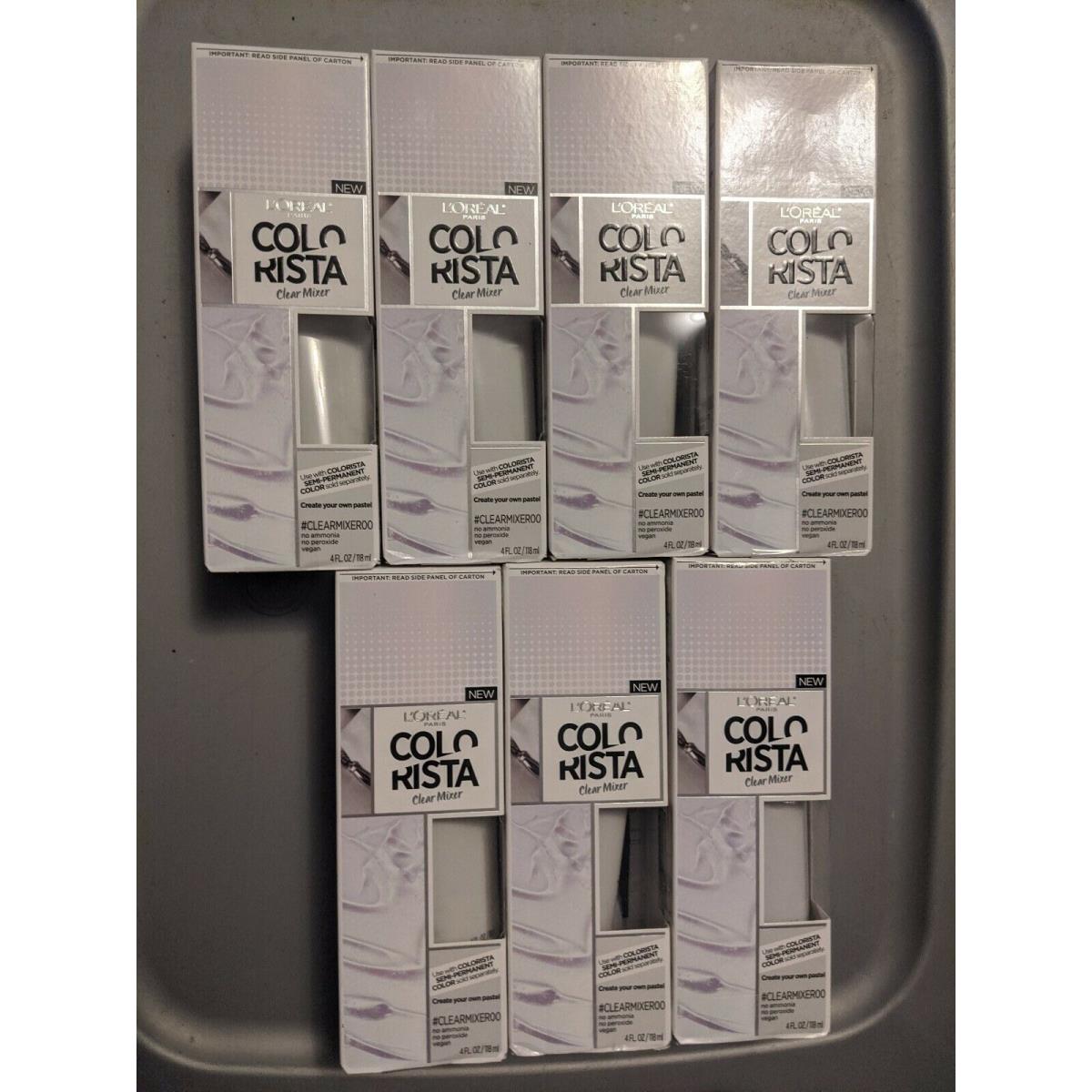 L`oreal Colorista Clear Mixer Semi Permanent Hair Colors CLEARMIXER00 Lot of 7