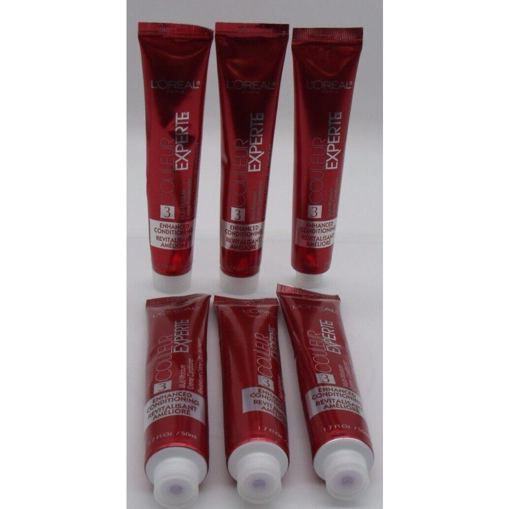 Lot of 6 Loreal Couleur Experte Multi Moisture Creme Conditioner 1.7oz Each