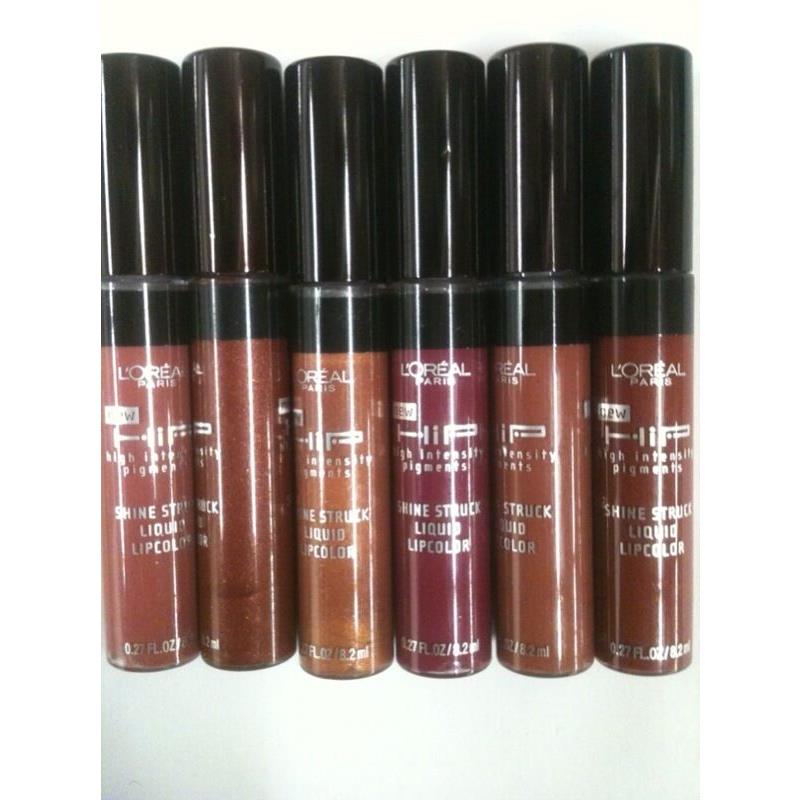 12 X Loreal Hip Shine Struck Lipcolor Assorted 6 Colors