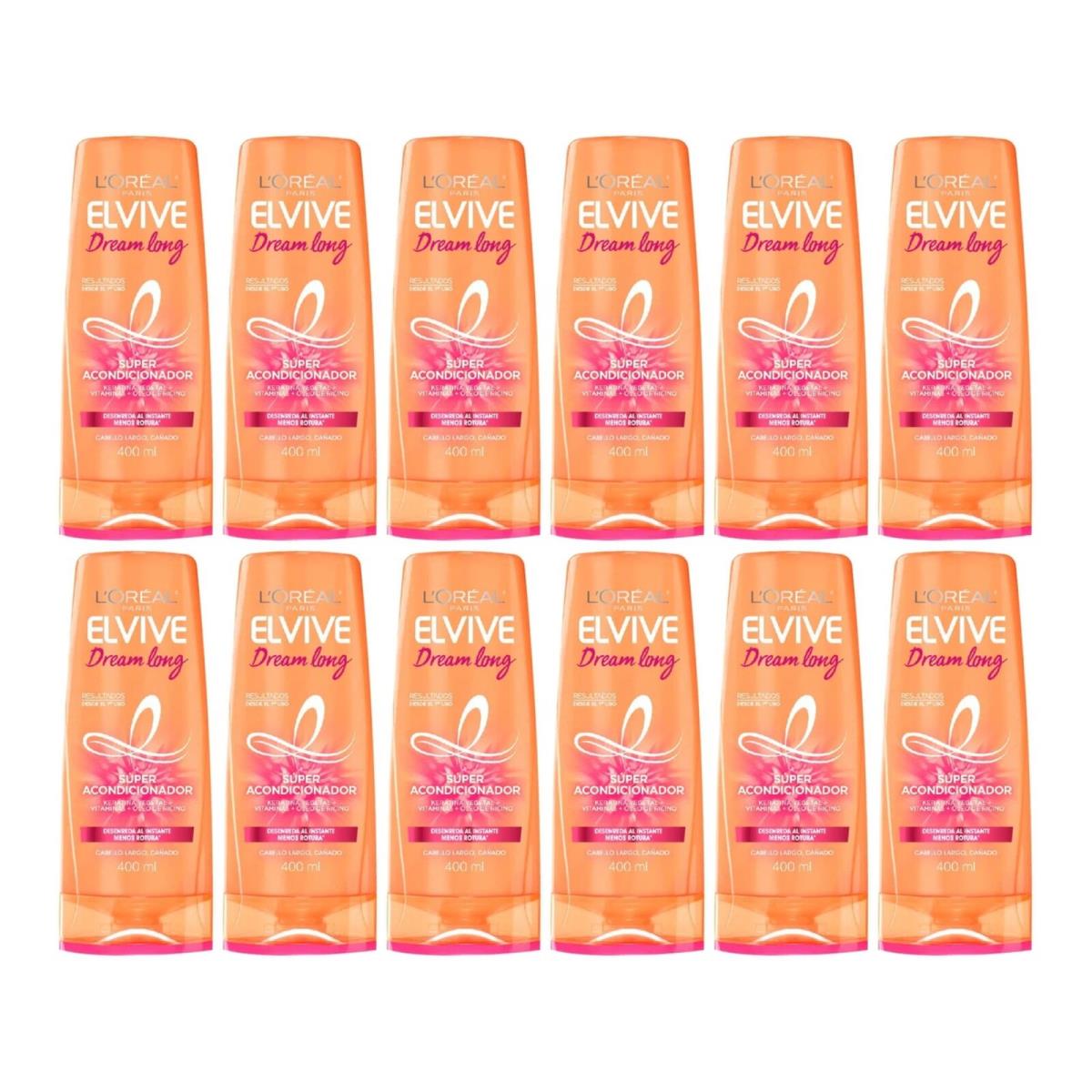 L`oréal L`or al Paris Elvive Dream Long Super Acondicionador 13.5oz 400ml Pack of 12