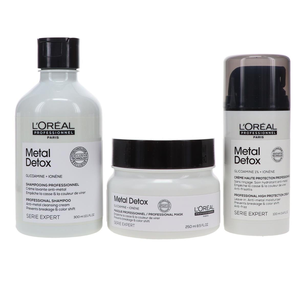 L`oreal Professionnel Metal Detox 3 Piece Kit