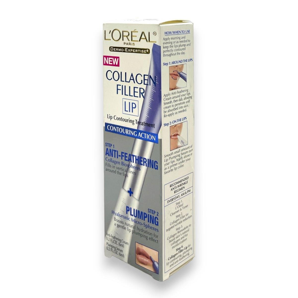 L`oreal Collagen Filler Lip Contouring Treatment 2x0.2fl.oz/6ml As Seen