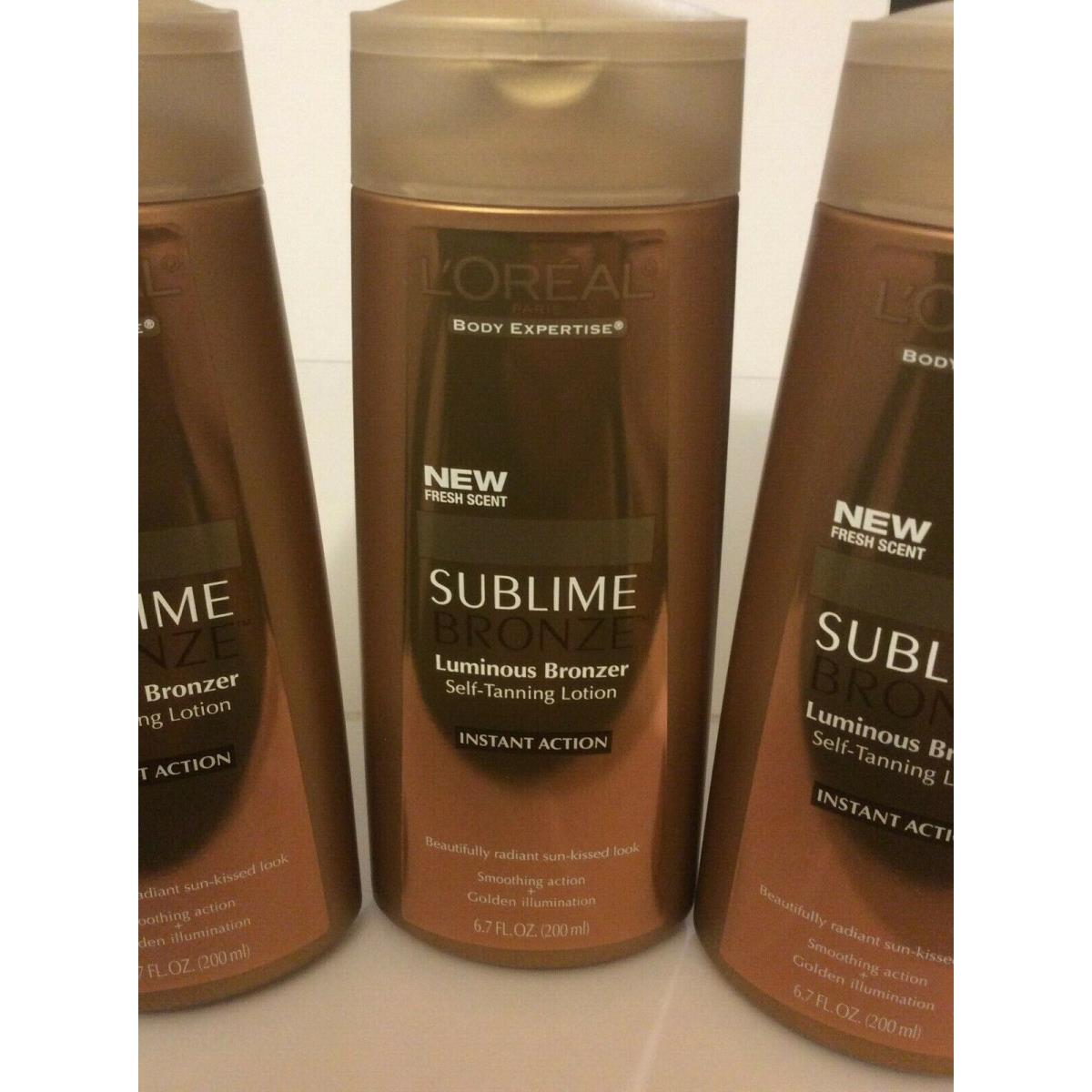 L`oréal Lot OF 3 - L Oreal Body Experience Sublime Bronze Luminous Bronzer 6.7 Fl Oz