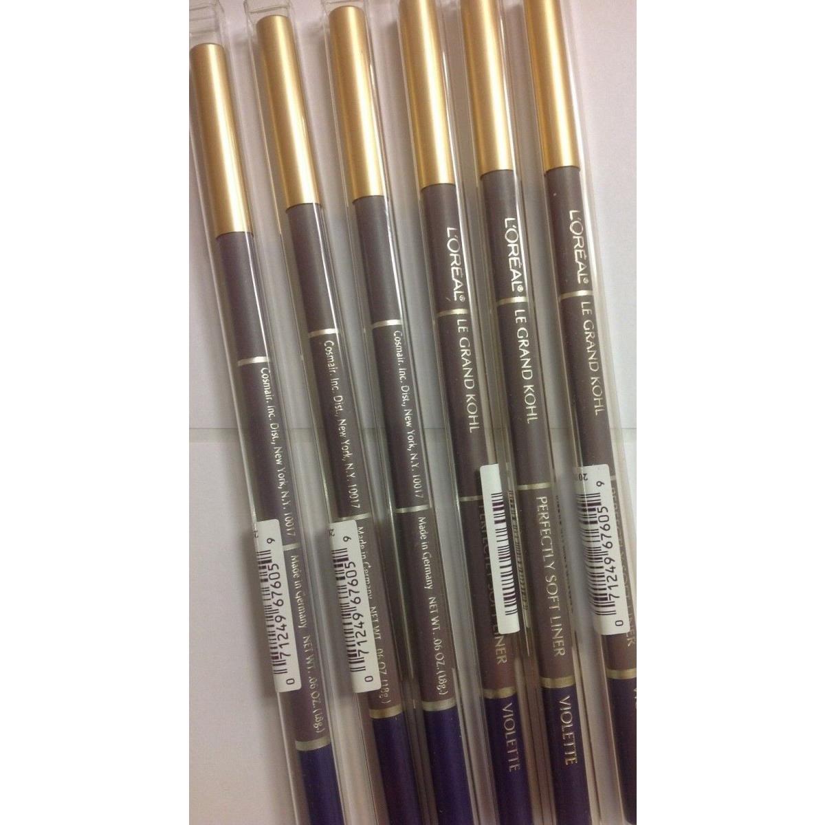 Lot OF 24 X L`oreal Le Grand Kohl Perfectly Soft Eyeliner Pencil - Violette New