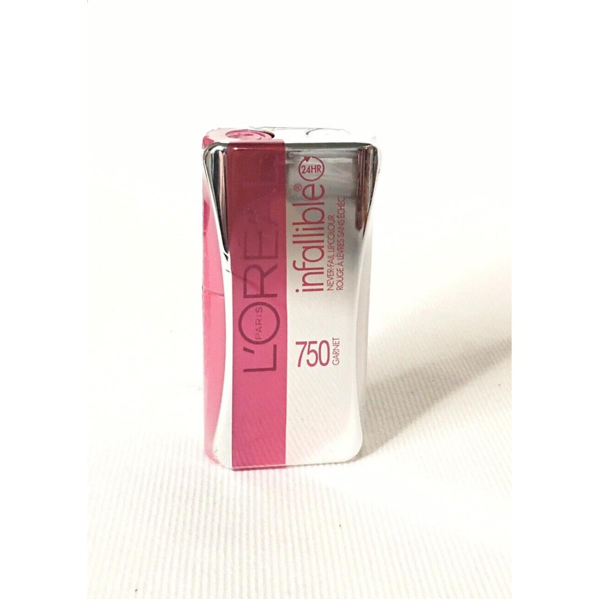 Loreal Infallible Never Fail Lipcolour Lipstick Garnet 750