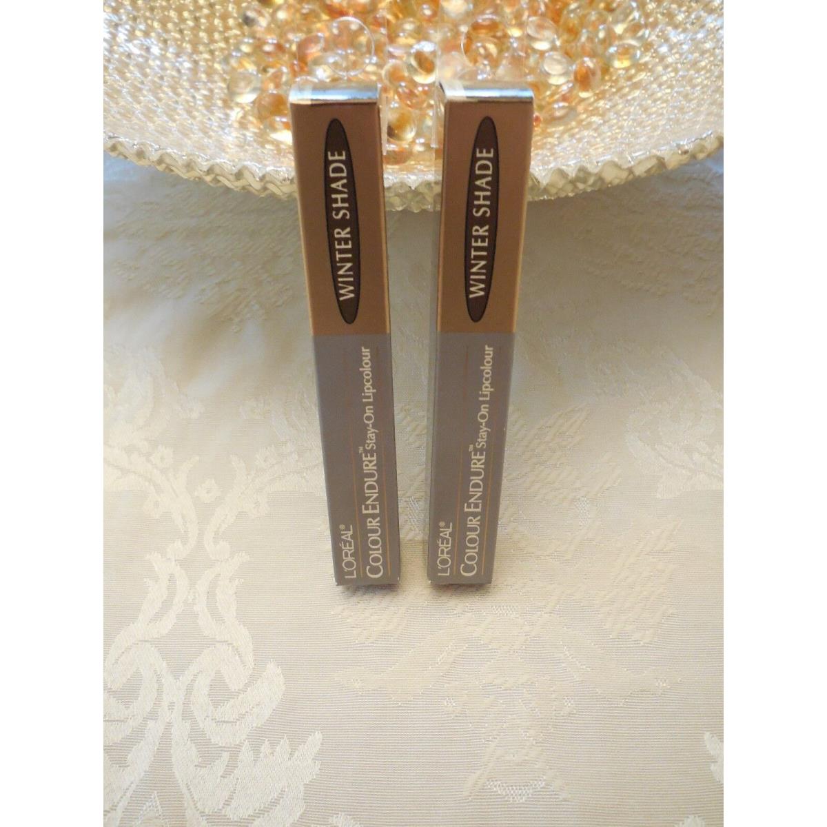 Lot OF 2 Loreal Colour Endure Lipstick- Gilded Cage P15 Box Slightly