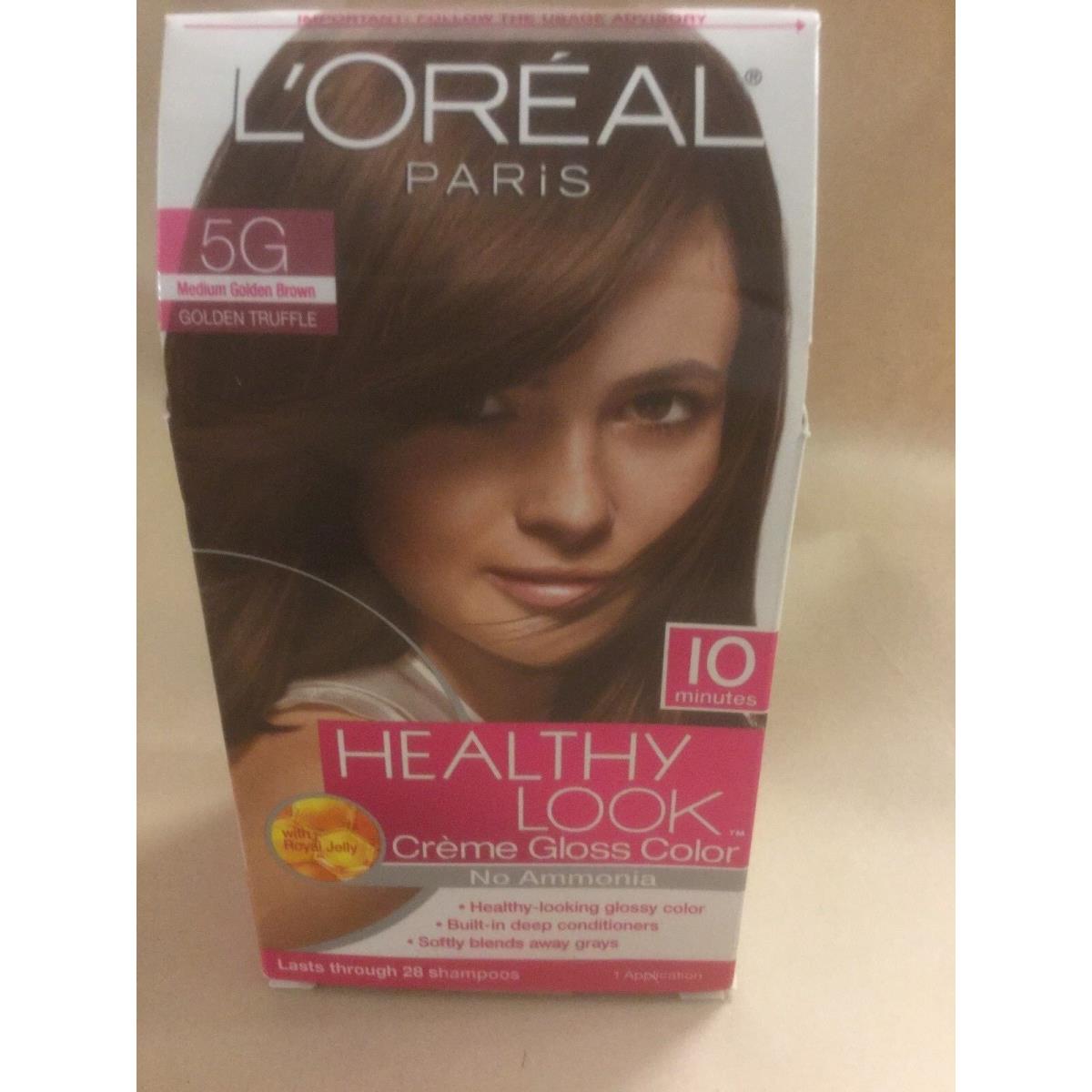 3XL`Oreal Healthy Look Hair Color Mediumgolden Brown Golden Truffle 5G