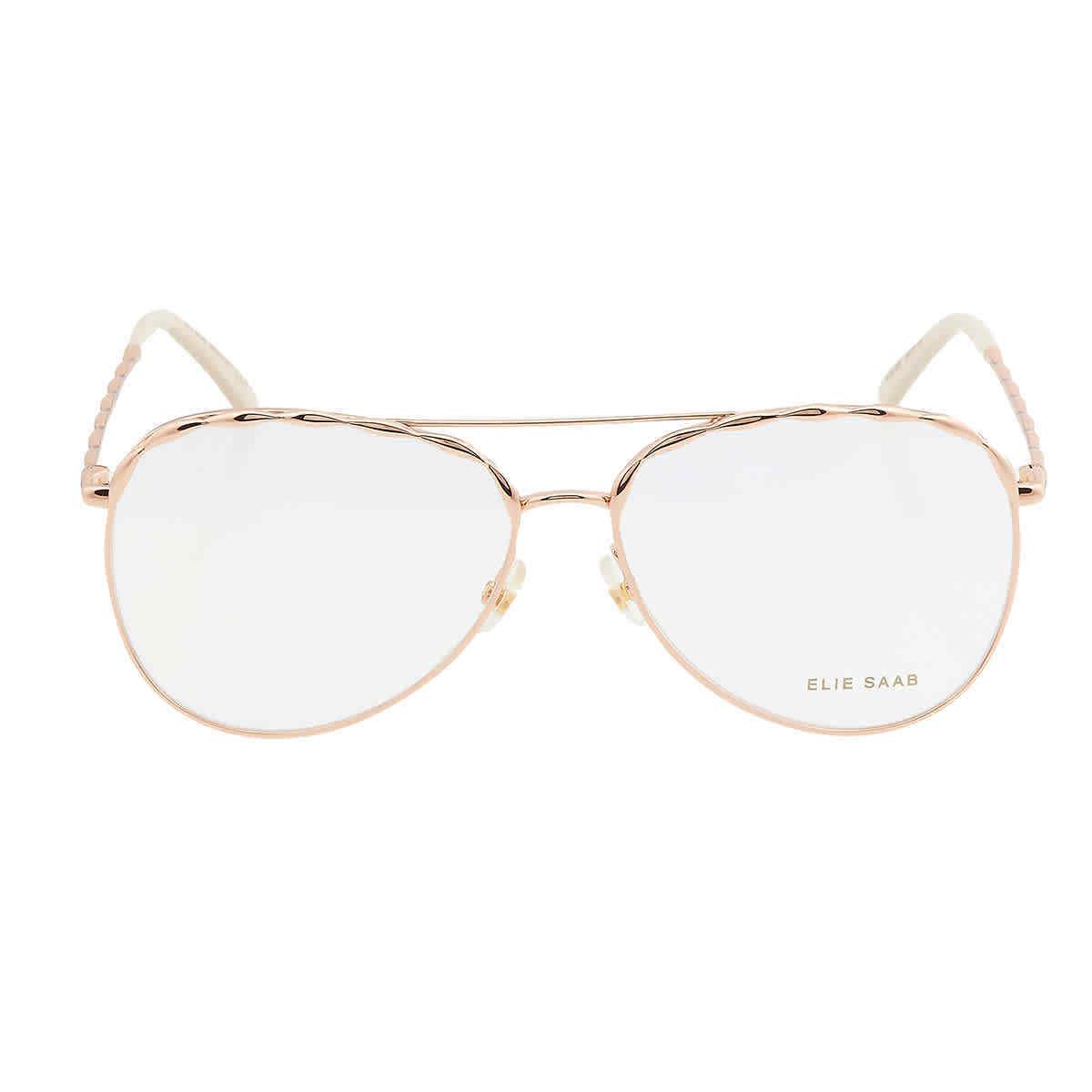 Elie Saab Demo Pilot Ladies Eyeglasses ES 020 0DDB 58 ES 020 0DDB 58