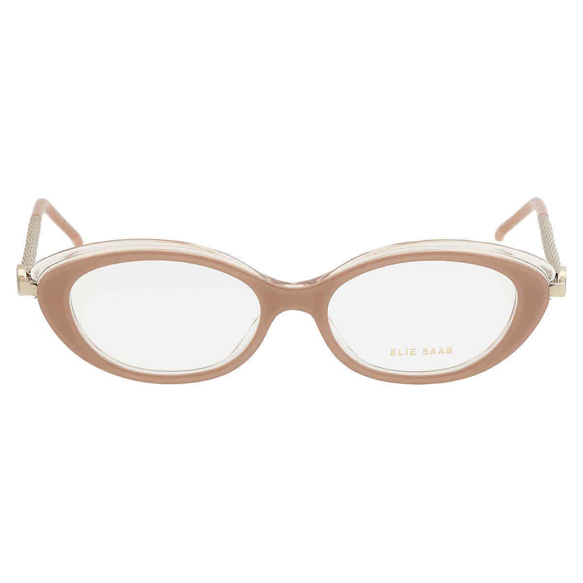 Elie Saab Demo Square Ladies Eyeglasses ES 049 0FIB 52 ES 049 0FIB 52