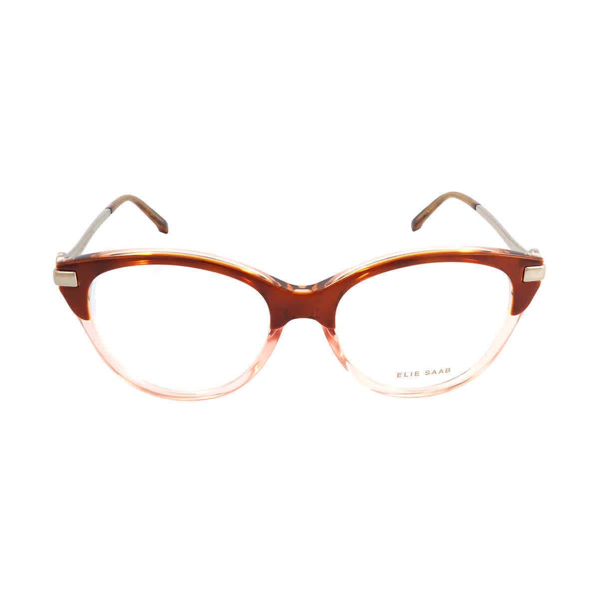 Elie Saab Demo Cat Eye Ladies Eyeglasses ES 056 00T4 52 ES 056 00T4 52