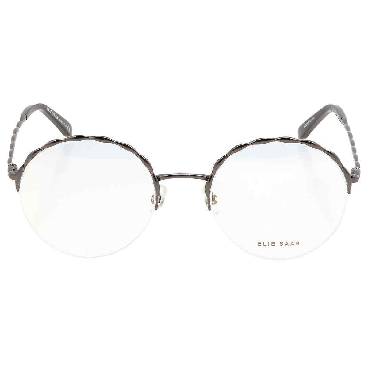 Elie Saab Demo Round Ladies Eyeglasses ES 053 0KJ1 53 ES 053 0KJ1 53