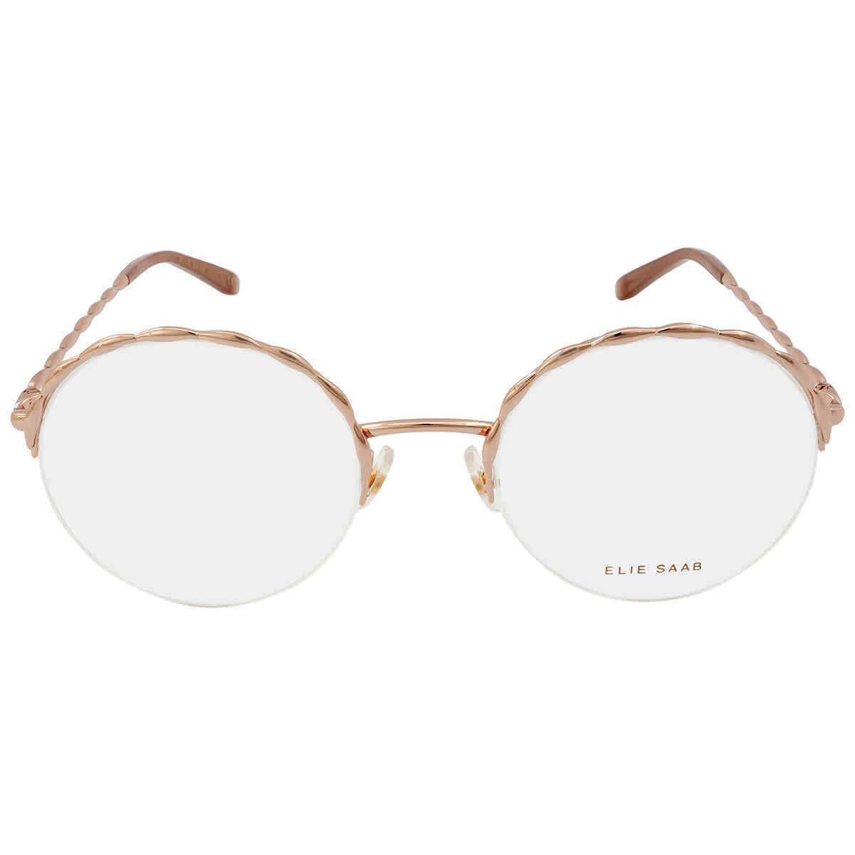 Elie Saab Demo Round Ladies Eyeglasses ES 053 0DDB 53 ES 053 0DDB 53