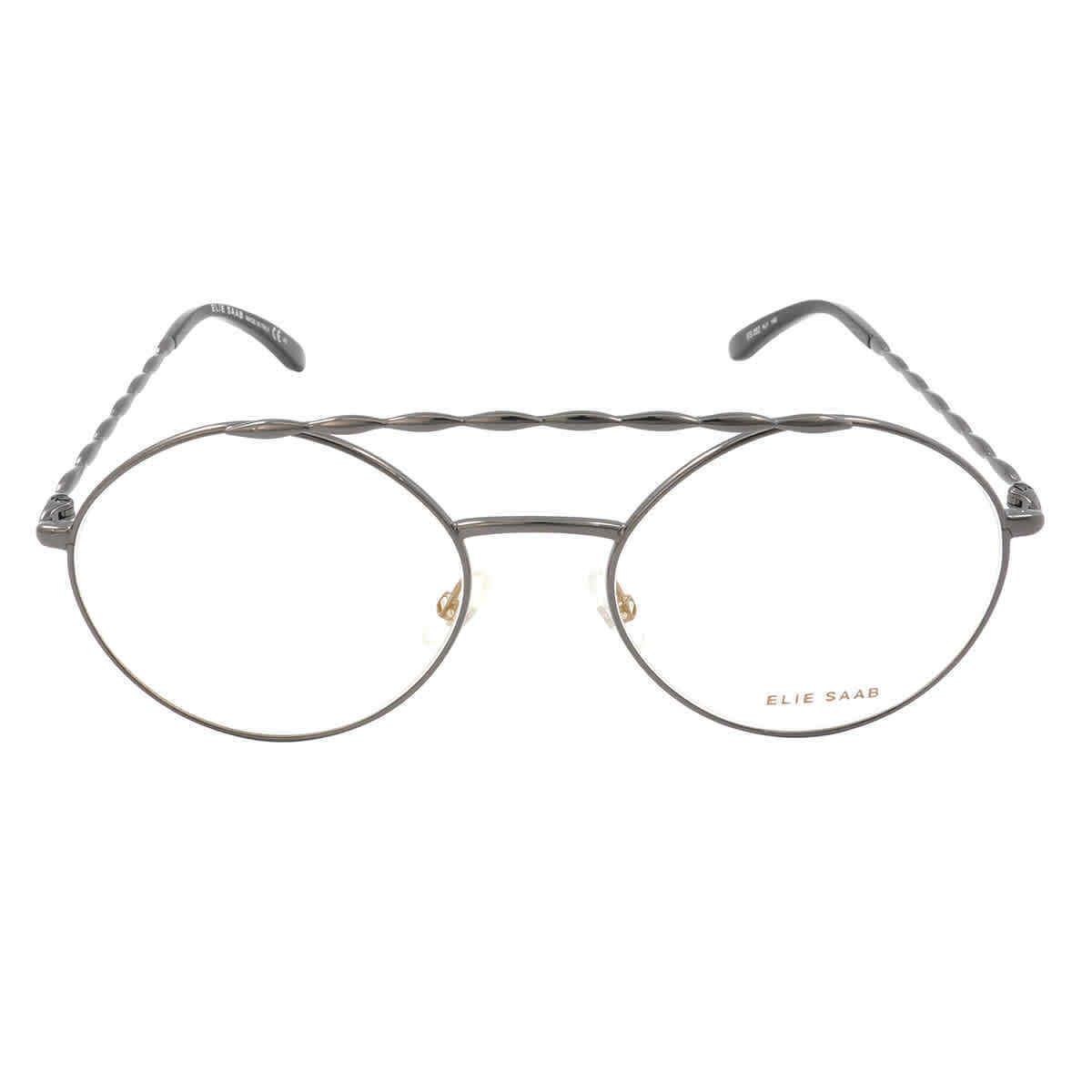 Elie Saab Demo Round Ladies Eyeglasses ES 052 KJ1 55 ES 052 KJ1 55