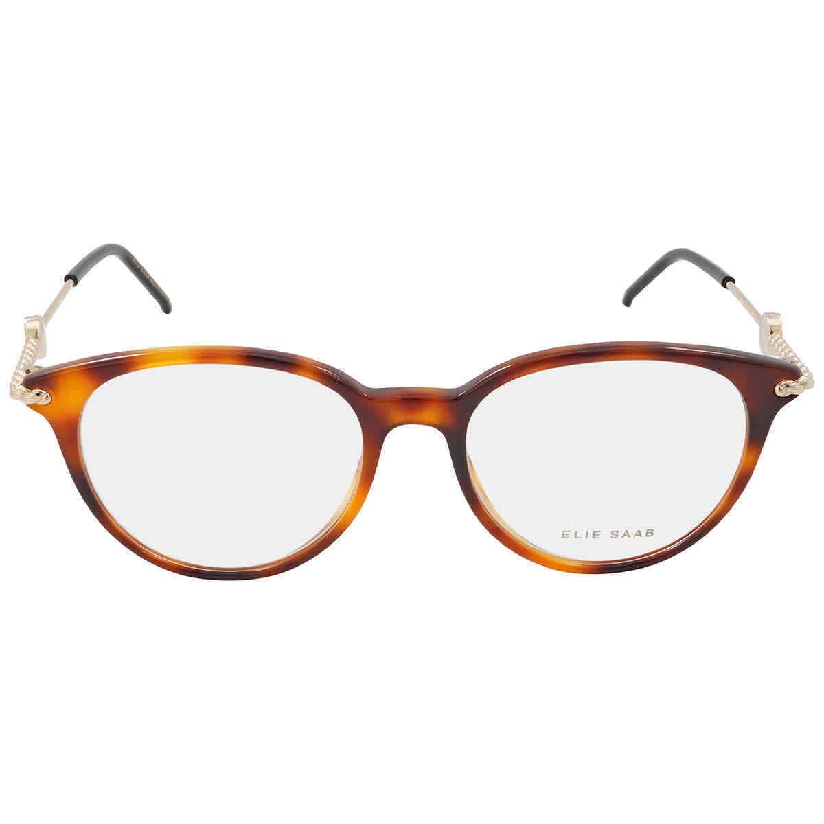 Elie Saab Demo Round Ladies Eyeglasses ES 090 086 49 ES 090 086 49