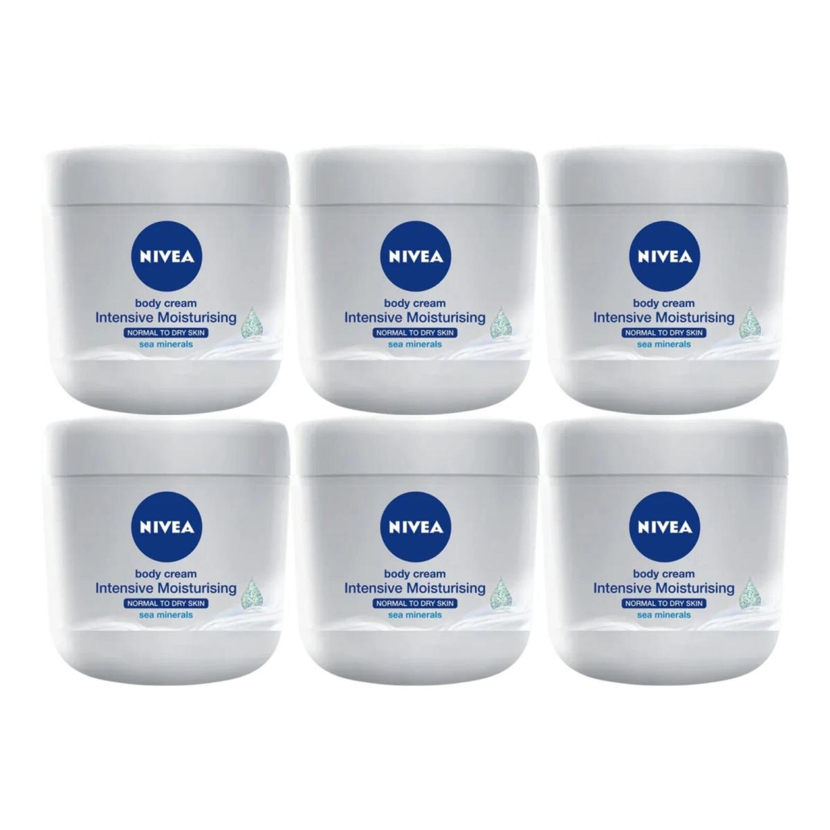 Nivea Intensive Moisturizing Body Cream Deep Moisture Serum 13.5oz Pack of 6