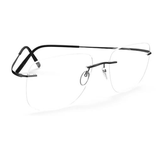 Silhouette Eyeglasses Titan Minimal Art 55/17/145 Shiny Black 5599/NL-9040-55MM