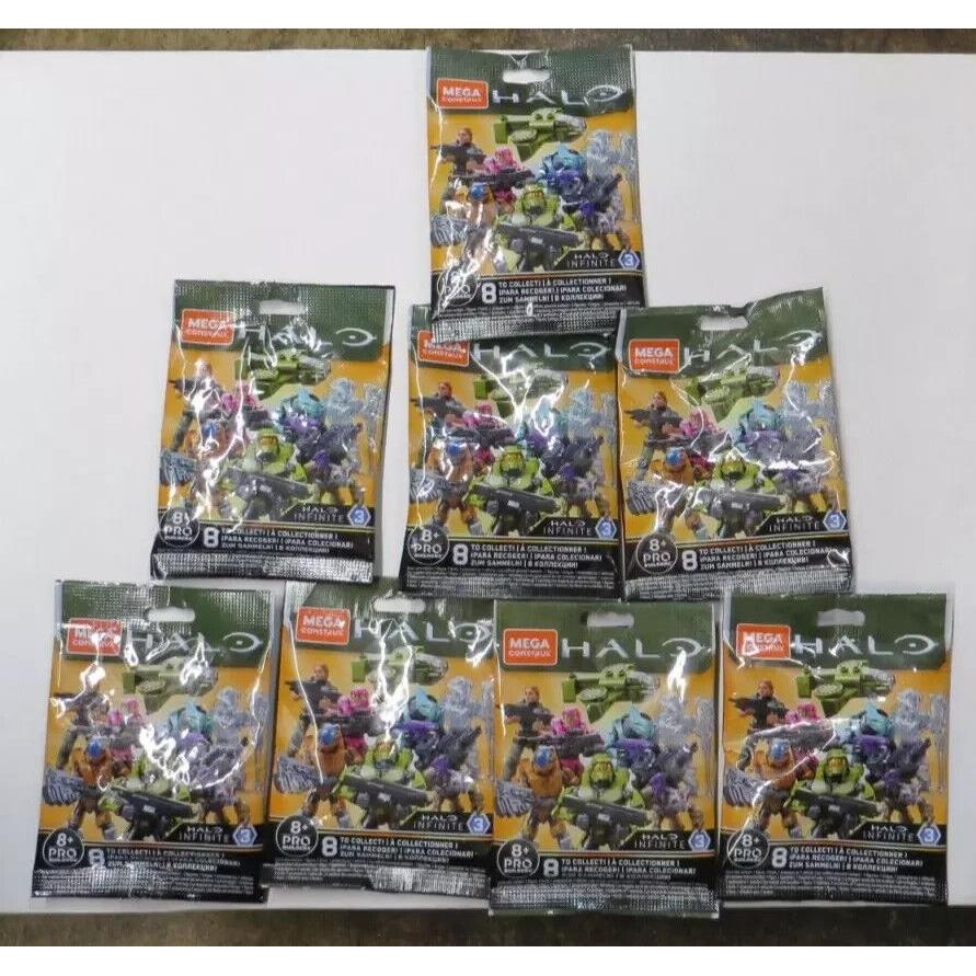 Halo Mega Construx Infinite Series 3 Complete Set of 8 Blind Bags