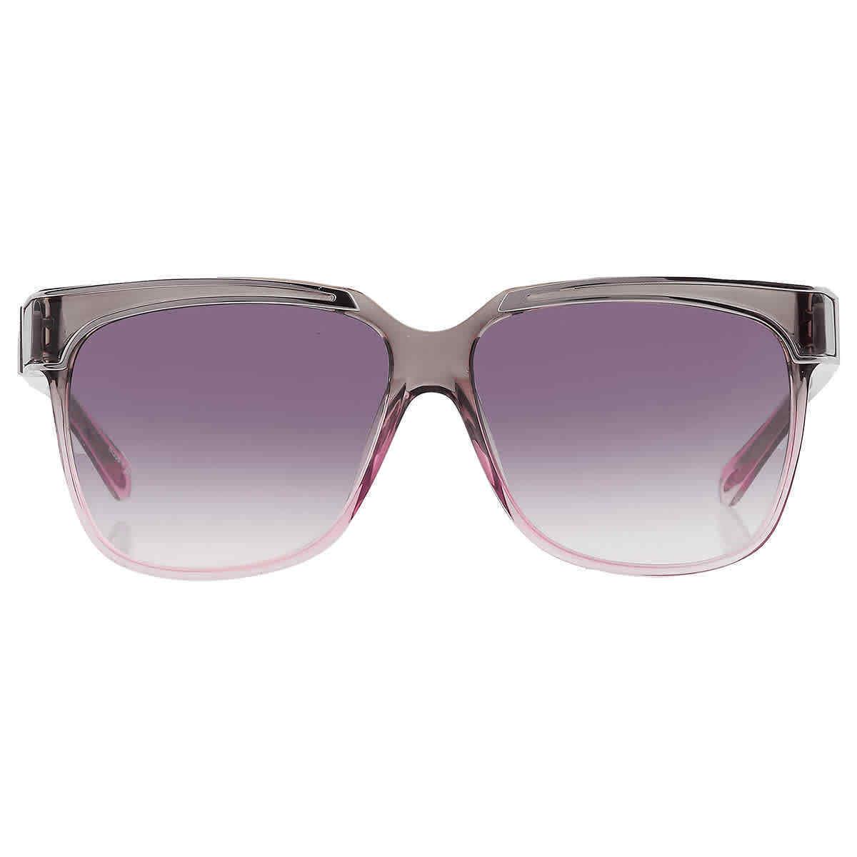 Yohji Yamamoto X Linda Farrow Grey Gradient Square Unisex Sunglasses YY16 Thorn - Frame: Multi, Lens: Grey