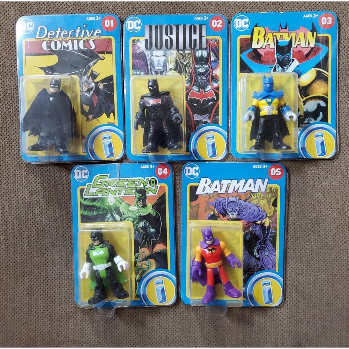 Imaginext DC Super Friends Batman 80TH Anniversary Rare Set OF 5