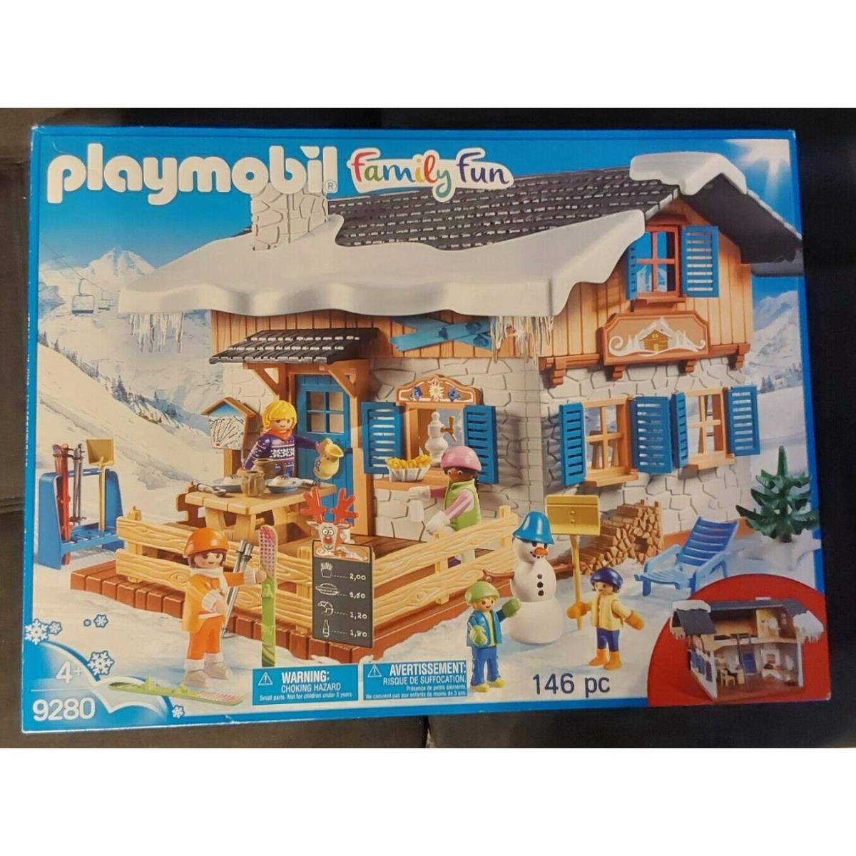 Playmobil Winter Ski Lodge Building Set 9280 146 Piece Usa