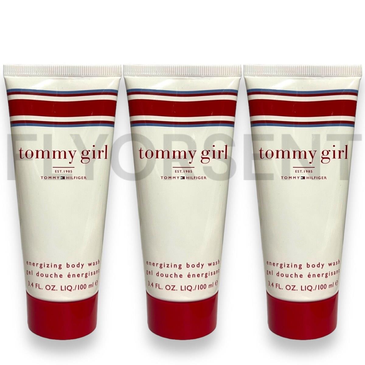 3 PC Tommy Hilfiger Tommy Girl Energizing Body Wash 3.4 fl Oz. X 3 Perfumed Bath