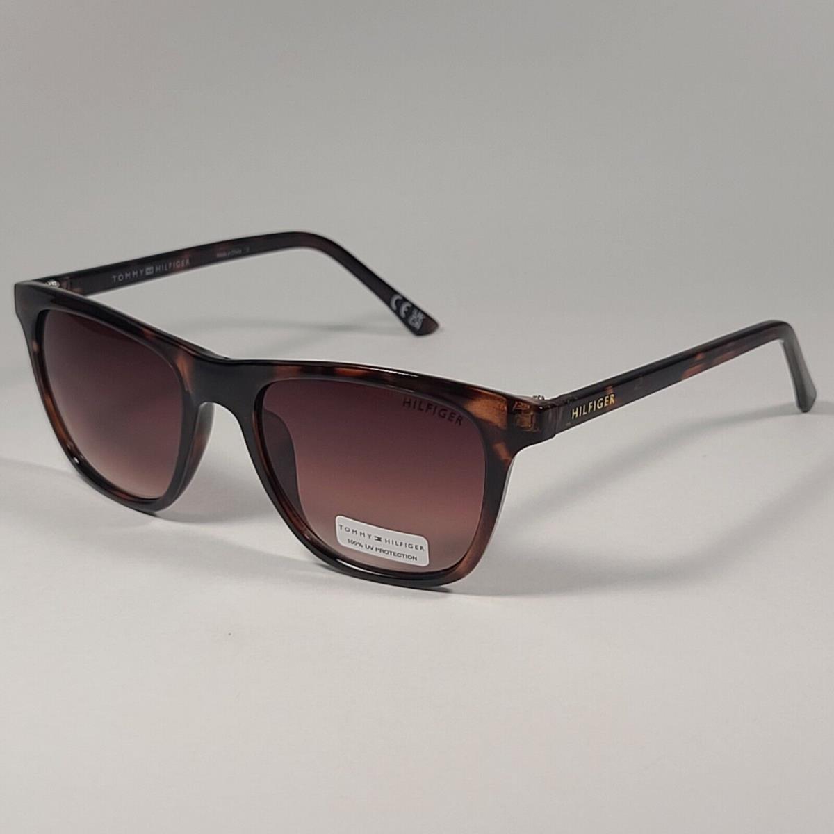 Tommy Hilfiger Tate WP OL562 Rectangular Sunglasses Brown Tortoise Brown Lens 53