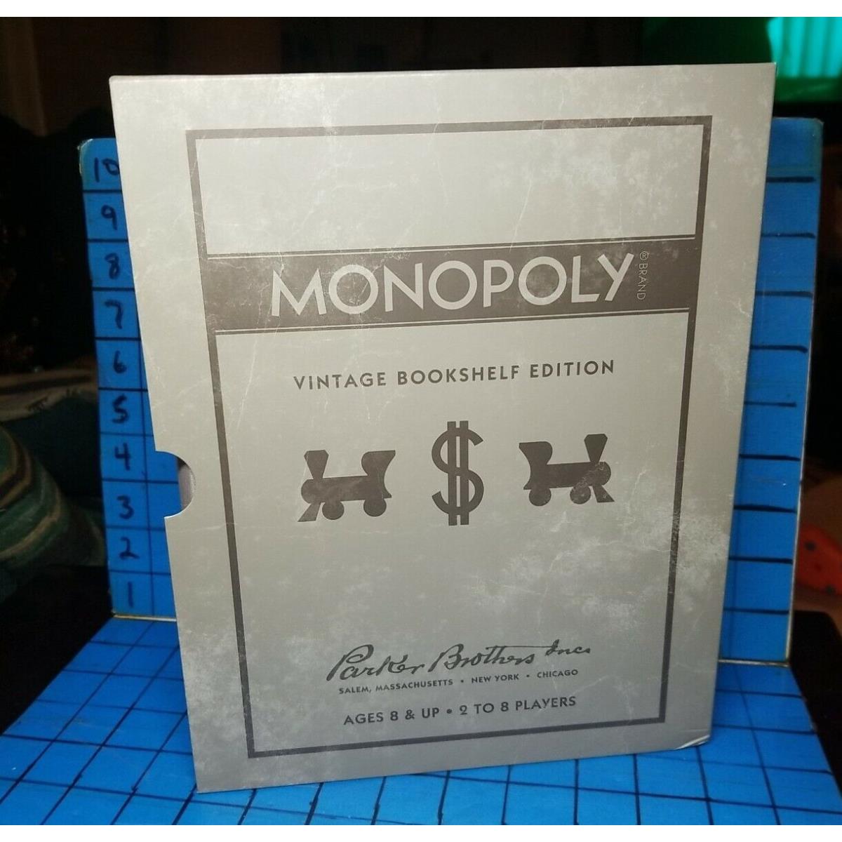 Monopoly Vintage Bookshelf Edition Board Game Contents Look