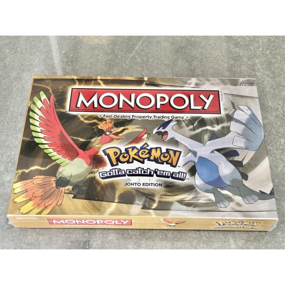 Hasbro Monopoly Pokemon Johto Edition Gotta Catch Them All Board Game