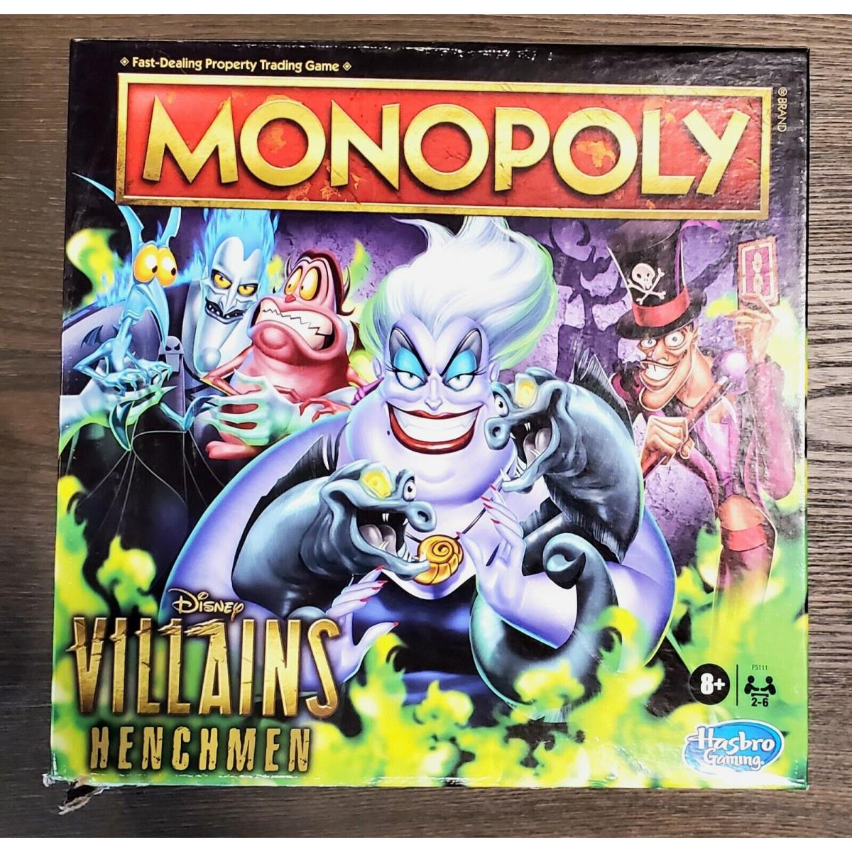 Monopoly Disney Villains Henchmen Edition Board Game See Photos