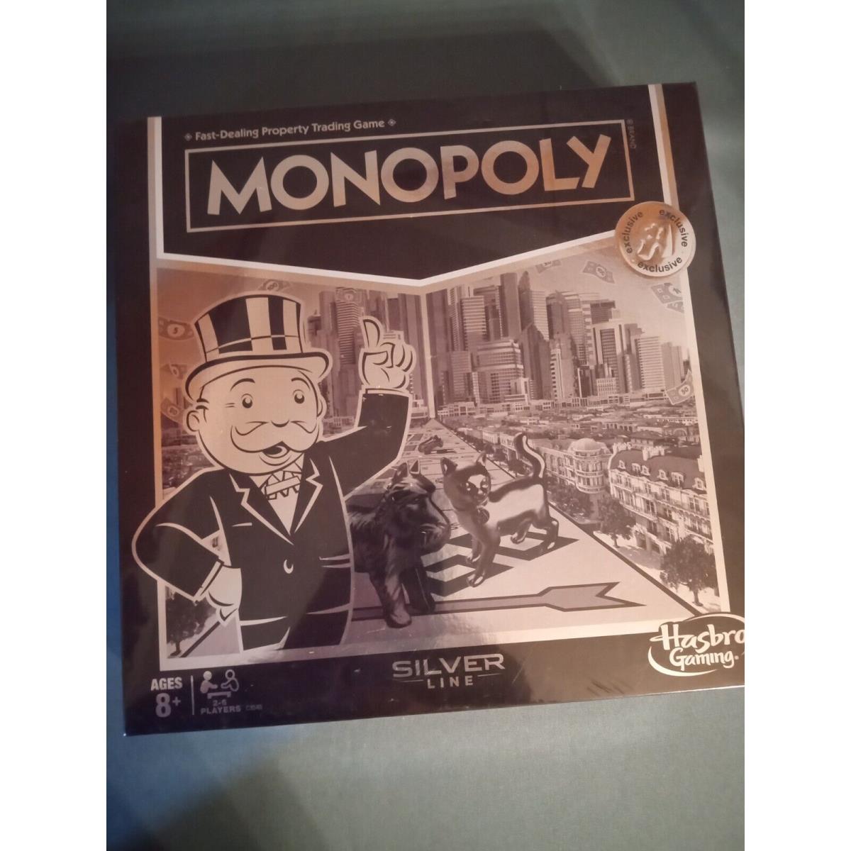 Exclusive Monopoly Silver Line Limited Edition Board Game