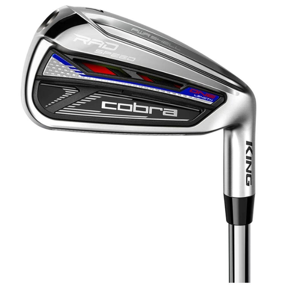 Cobra King Rad Speed One Length Iron Set 6-PW - Chrome/Black/Turbo Yellow