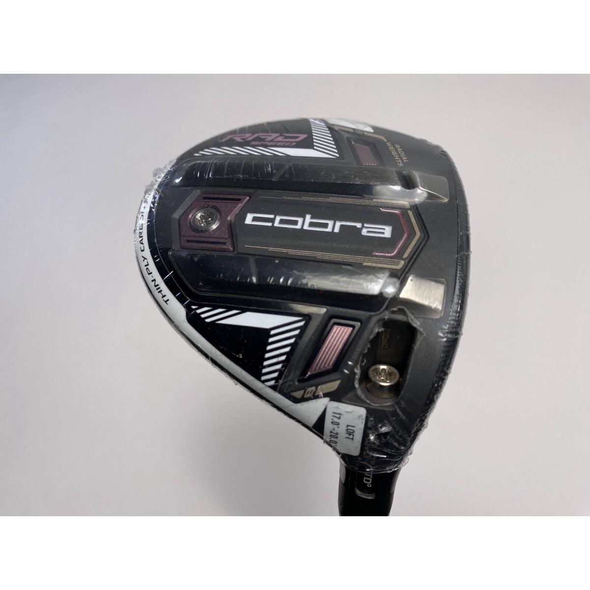 Cobra Rad Speed 3 Fairway Wood 18.5 Project X Evenflow Riptide CB 4.0 Ladies RH