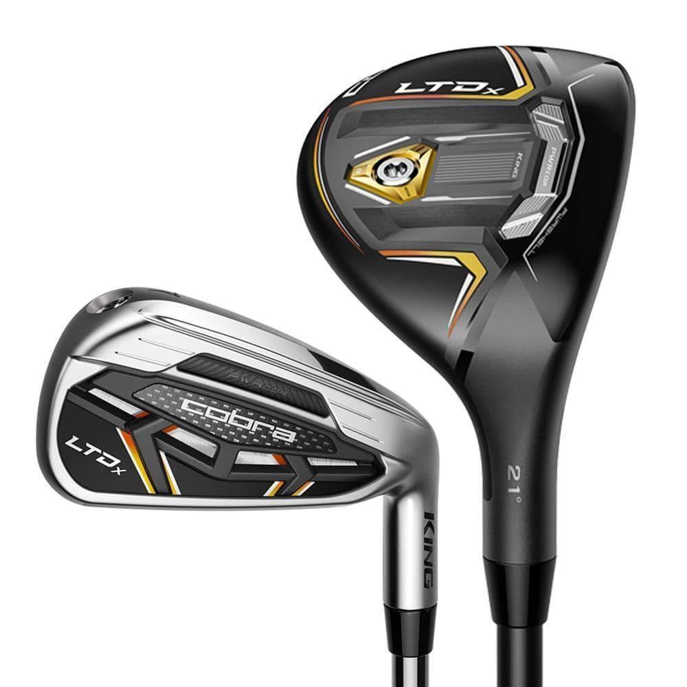 2022 Cobra Ltdx Combo Iron Set RH 5H 6-PW GW Graph Senior - Chrome