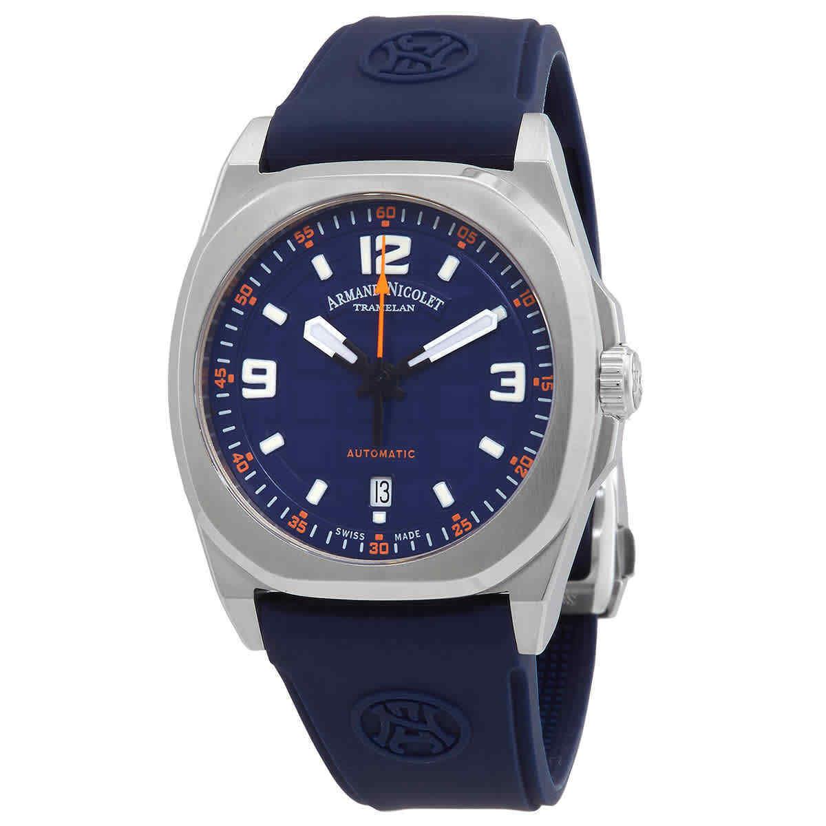 Armand Nicolet Automatic Dark Blue Dial Men`s Watch A660HAA-BO-GG4710U