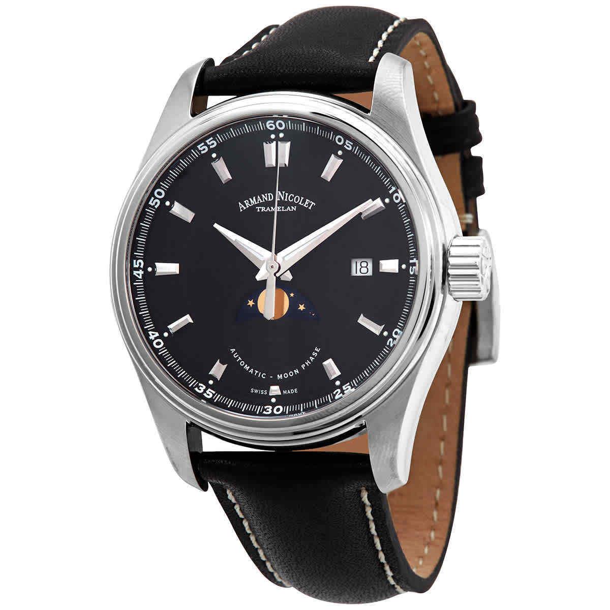 Armand Nicolet MH2 Automatic Black Dial Men`s Watch A640L-NR-P140NR2