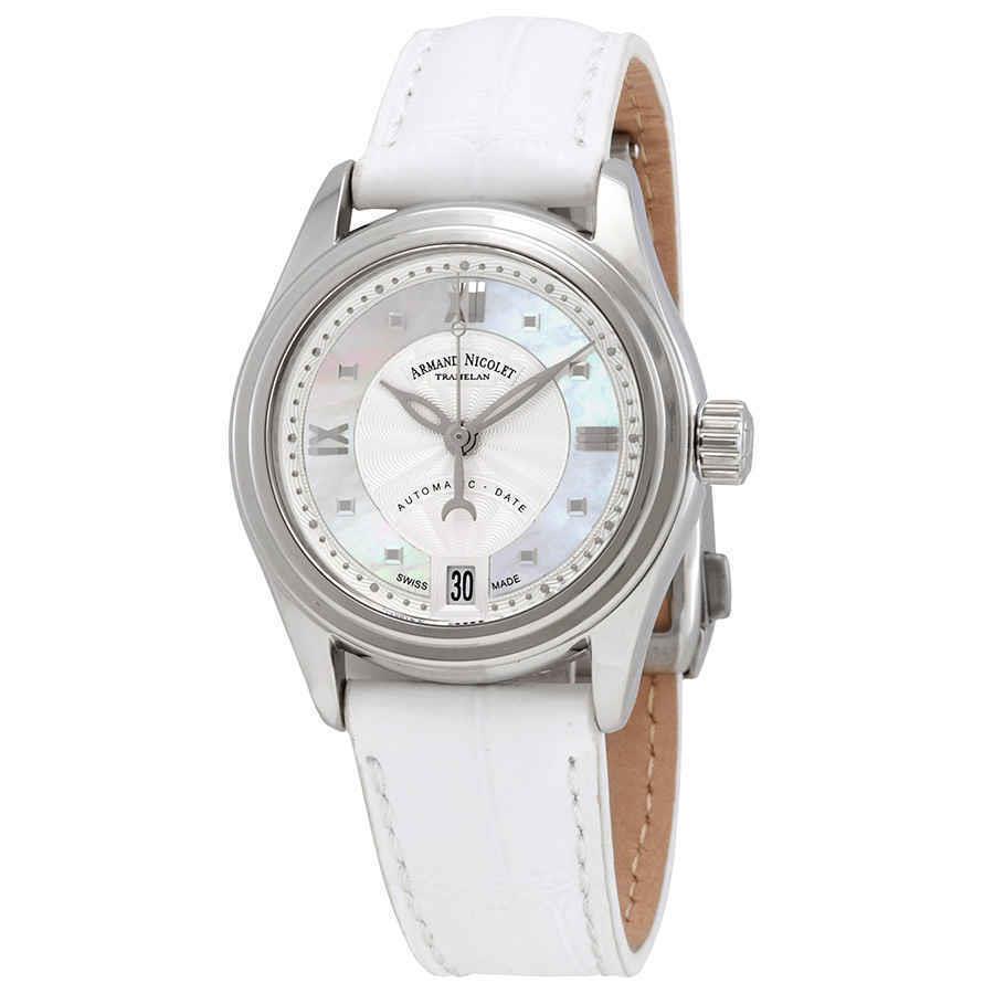 Armand Nicolet M03-2 Automatic White Mop Dial Ladies Watch A151AAA-AN-P882BC8