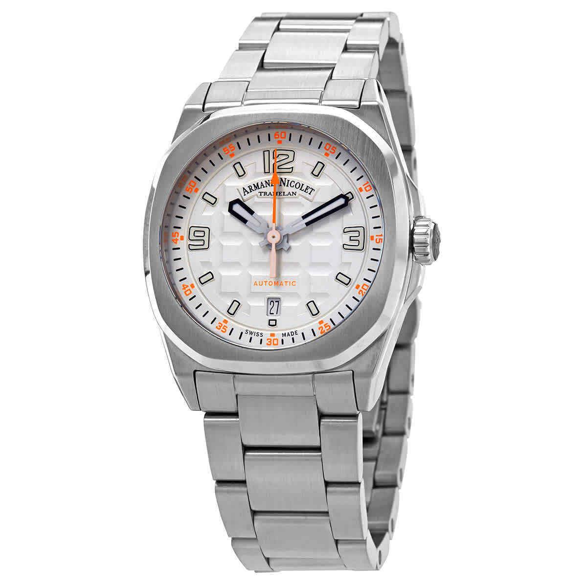 Armand Nicolet JH9 Automatic Silver Dial Men`s Watch A660HAA-AO-MA4680A