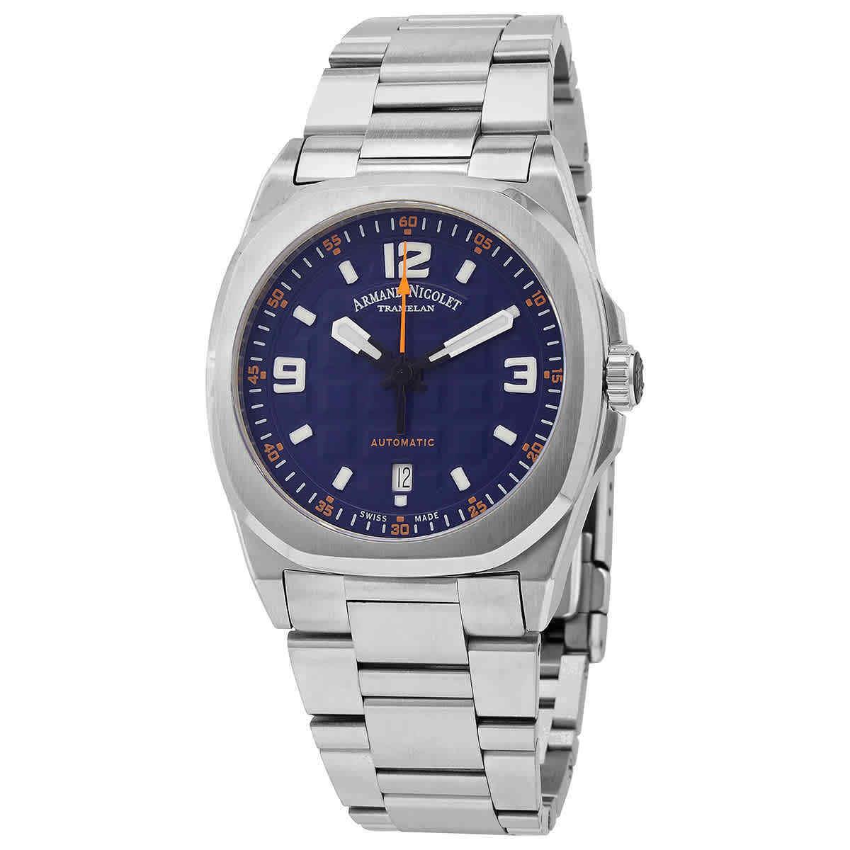 Armand Nicolet JH9 Automatic Dark Blue Dial Men`s Watch A660HAA-BO-MA4680A