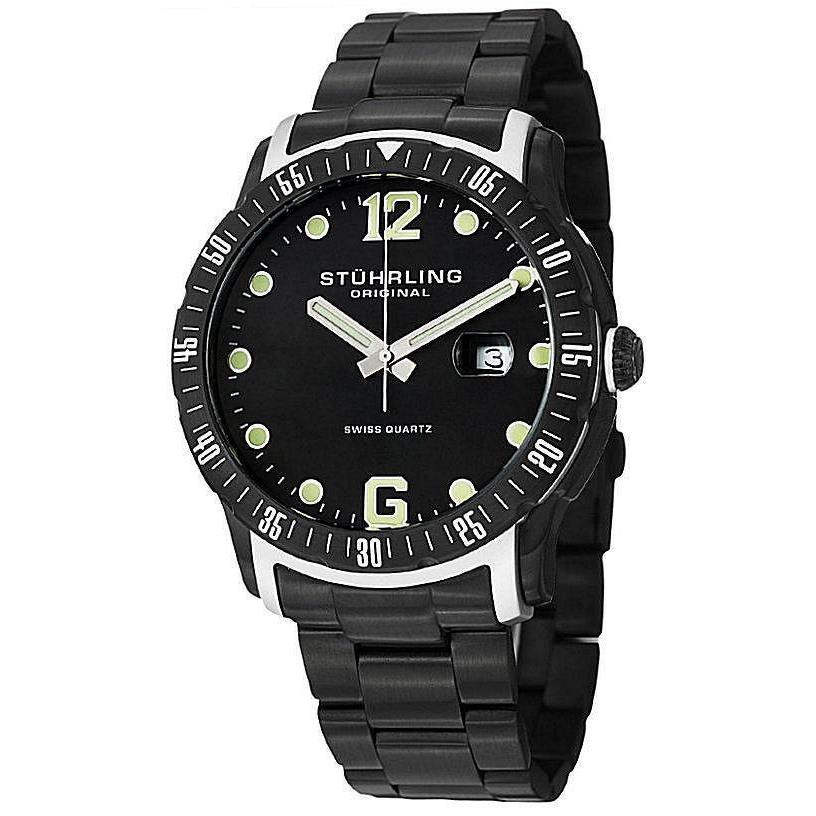 Stuhrling 421 335B1 Trofeo Quartz Stainless Steel Mens Watch